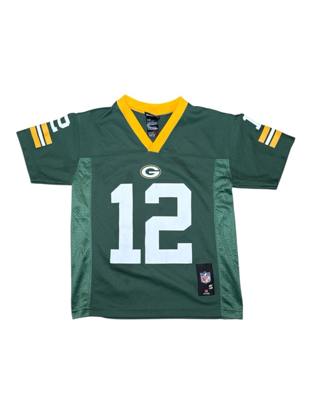 NFL Green Bay Packers Aaron Rodgers #12 Youth Jersey Size Small (8)